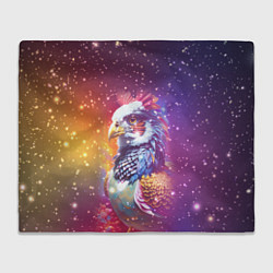 Плед Fantastic bird and starry space