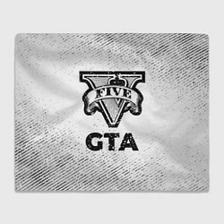 Плед GTA с потертостями на светлом фоне