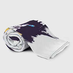 Плед флисовый Валера космонавт отдыхает на Луне, цвет: 3D-велсофт — фото 2