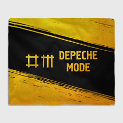 Плед Depeche Mode - gold gradient: надпись и символ