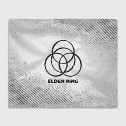 Плед Elden Ring с потертостями на светлом фоне