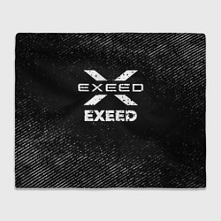 Плед Exeed с потертостями на темном фоне