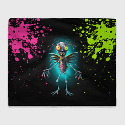 Плед флисовый Инопланетный чудик, цвет: 3D-велсофт