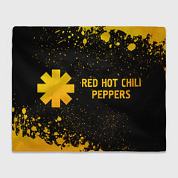 Плед Red Hot Chili Peppers - gold gradient: надпись и с