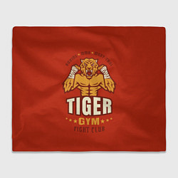 Плед флисовый Tiger - боец, цвет: 3D-велсофт
