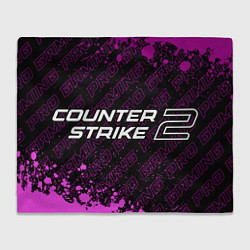 Плед Counter-Strike 2 pro gaming: надпись и символ