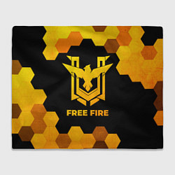 Плед Free Fire - gold gradient