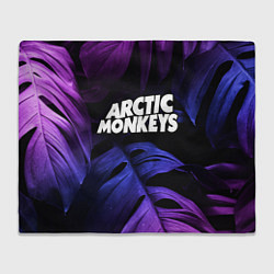 Плед Arctic Monkeys neon monstera