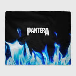 Плед флисовый Pantera blue fire, цвет: 3D-велсофт