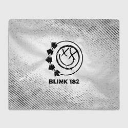 Плед Blink 182 с потертостями на светлом фоне