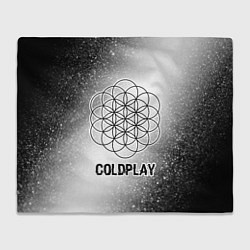 Плед Coldplay glitch на светлом фоне