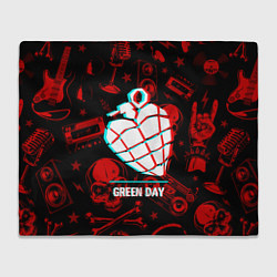 Плед Green Day rock glitch