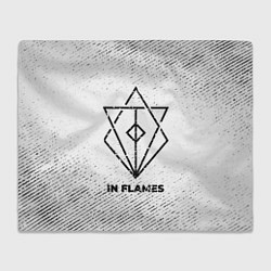 Плед In Flames с потертостями на светлом фоне