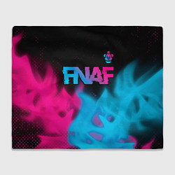 Плед FNAF - neon gradient: символ сверху
