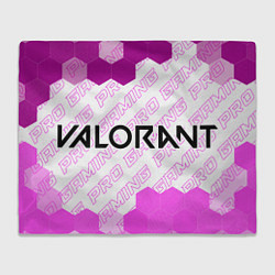Плед Valorant pro gaming: надпись и символ