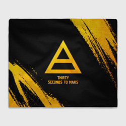 Плед Thirty Seconds to Mars - gold gradient