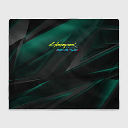 Плед Cyberpunk 2077 phantom liberty dark logo