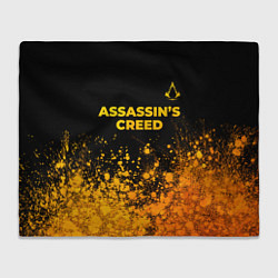 Плед Assassins Creed - gold gradient: символ сверху