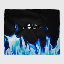 Плед Within Temptation blue fire