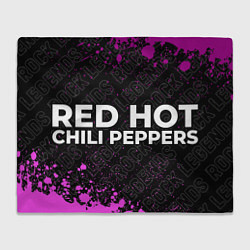 Плед Red Hot Chili Peppers rock legends: надпись и симв