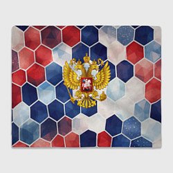 Плед Герб России объемные плиты