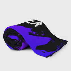 Плед флисовый Slayer purple grunge, цвет: 3D-велсофт — фото 2