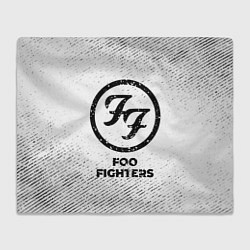 Плед Foo Fighters с потертостями на светлом фоне