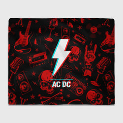 Плед AC DC rock glitch