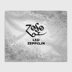 Плед Led Zeppelin с потертостями на светлом фоне