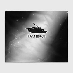 Плед Papa Roach glitch на светлом фоне