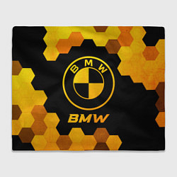 Плед BMW - gold gradient