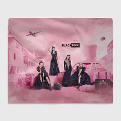 Плед флисовый Blackpink poster, цвет: 3D-велсофт