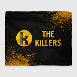 Плед The Killers - gold gradient: надпись и символ