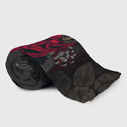 Плед флисовый Oni mask and snake, цвет: 3D-велсофт — фото 2