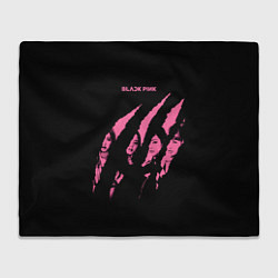 Плед флисовый Blackpink Tearing with claws, цвет: 3D-велсофт
