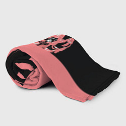Плед флисовый BLACK PINK на черно-розовом, цвет: 3D-велсофт — фото 2