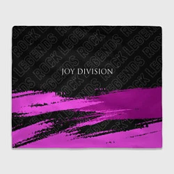 Плед флисовый Joy Division rock legends: символ сверху, цвет: 3D-велсофт
