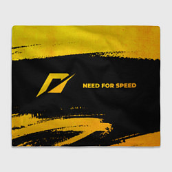 Плед Need for Speed - gold gradient: надпись и символ