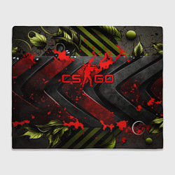 Плед CS GO red logo