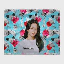 Плед Jennie Kim Blackpink flowers