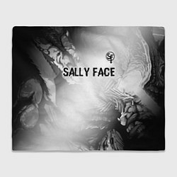 Плед Sally Face glitch на светлом фоне: символ сверху