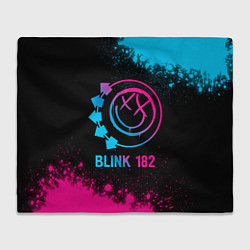 Плед Blink 182 - neon gradient