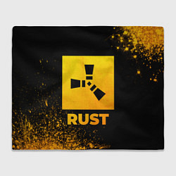 Плед Rust - gold gradient