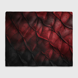 Плед Black red texture