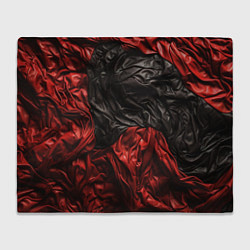 Плед Black red texture