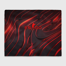 Плед CSGO red abstract