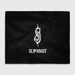 Плед флисовый Slipknot glitch на темном фоне, цвет: 3D-велсофт