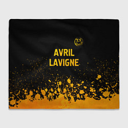 Плед Avril Lavigne - gold gradient: символ сверху