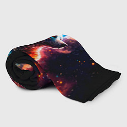 Плед флисовый Космический звездный медведь, цвет: 3D-велсофт — фото 2