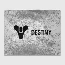 Плед Destiny glitch на светлом фоне: надпись и символ